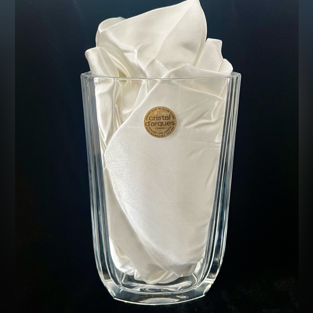 Crystal D’arques crystal vase, NWOT